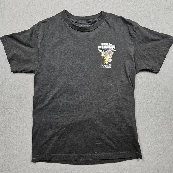 Pixel House Zumiez PXL House Cheetah Monkey NFT Graphic Tee Shirt Mens Medium - Picture 2 of 6